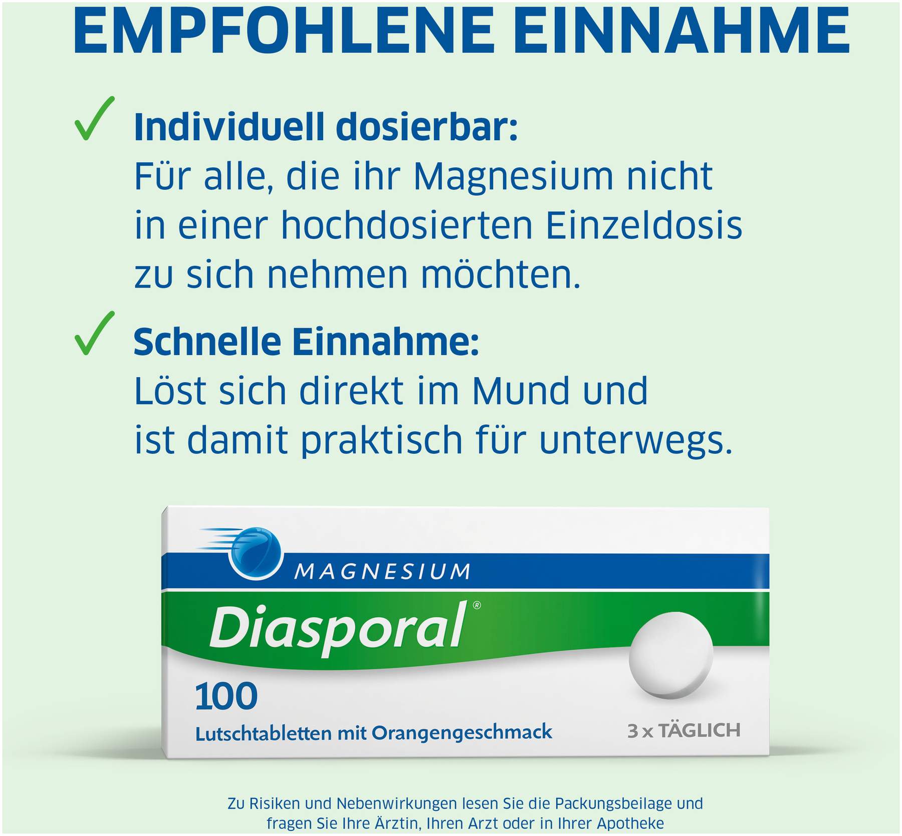 Magnesium Diasporal 100 100 Lutschtabletten