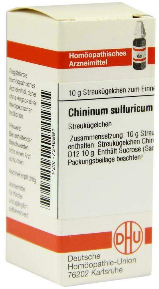 Dhu Chininum Sulfuricum D12 Globuli