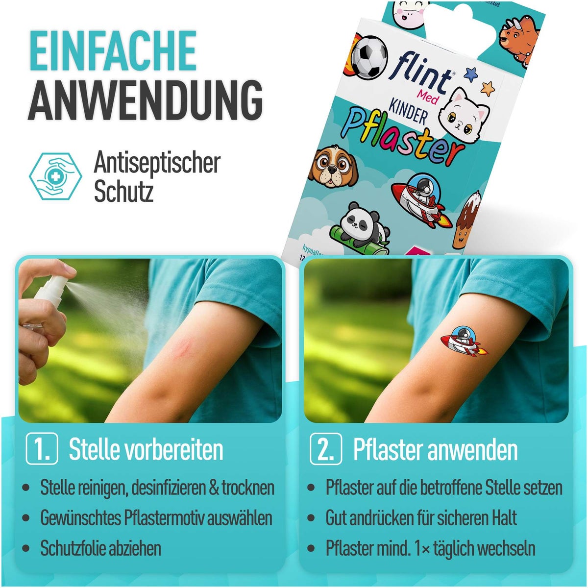 Flint Med Kinder Pflaster 12 Stück