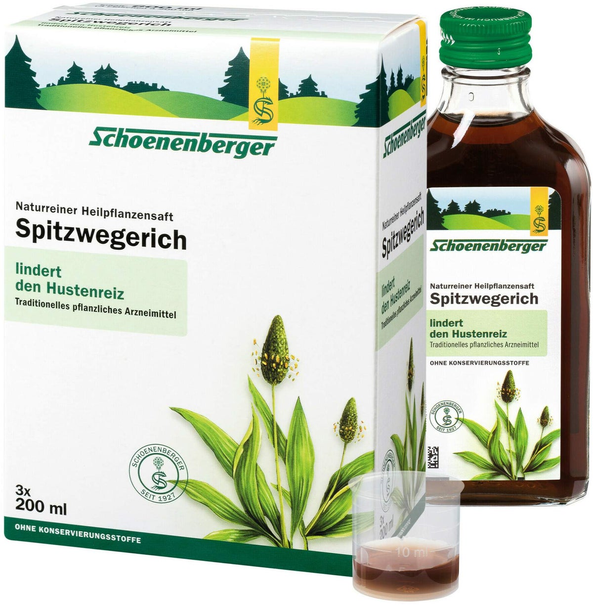 Spitzwegerichsaft Schoenenberger 3 X 200 ml