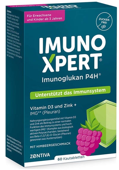 ImunoXpert Kautabletten mit Vitamin D + Zink + Beta-Glucan Kautablette 60 Stück