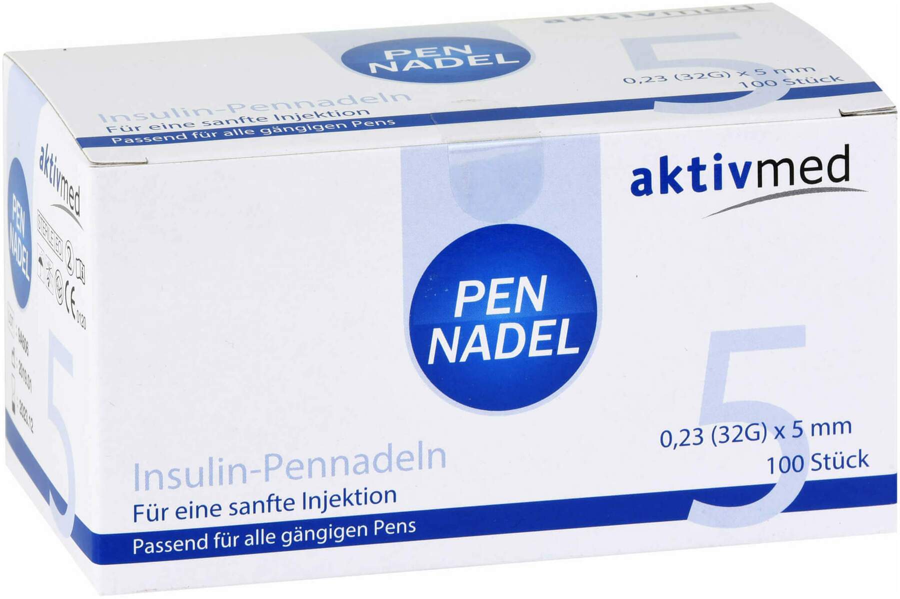 Pennadeln Universal 5 Kanülen 0,23 X 5 mm 32 G 100 Stück