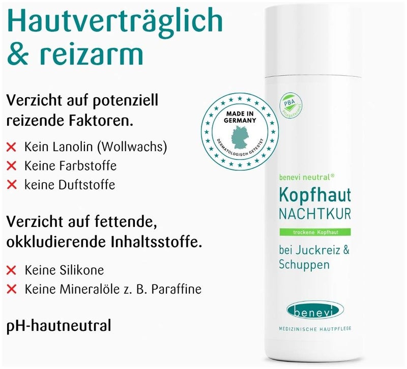 Benevi Neutral Kopfhaut Nachtkur Lotion 200 ml