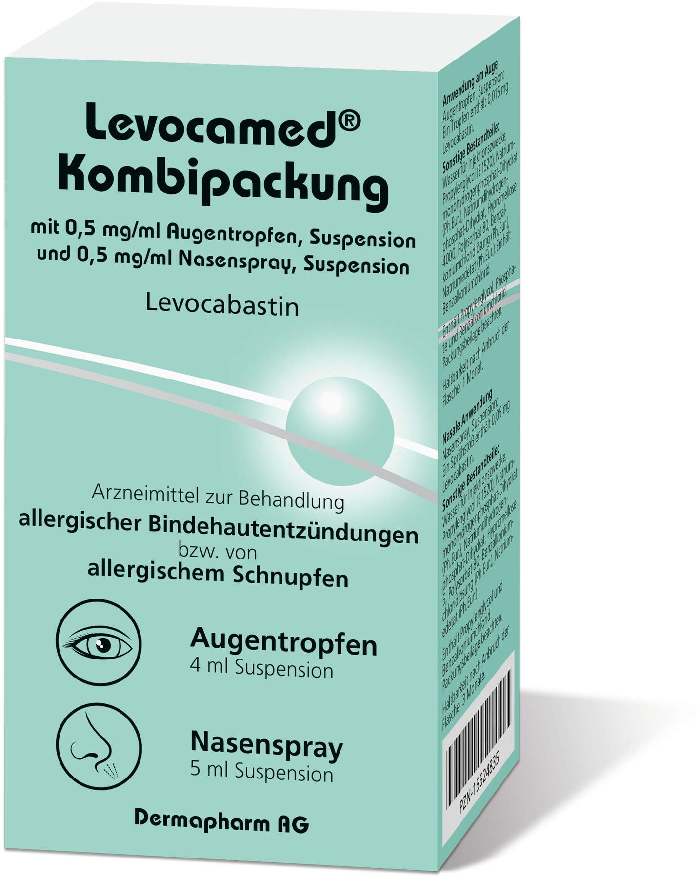 Levocamed Augentropfen 4 ml + Nasenspray 5 ml