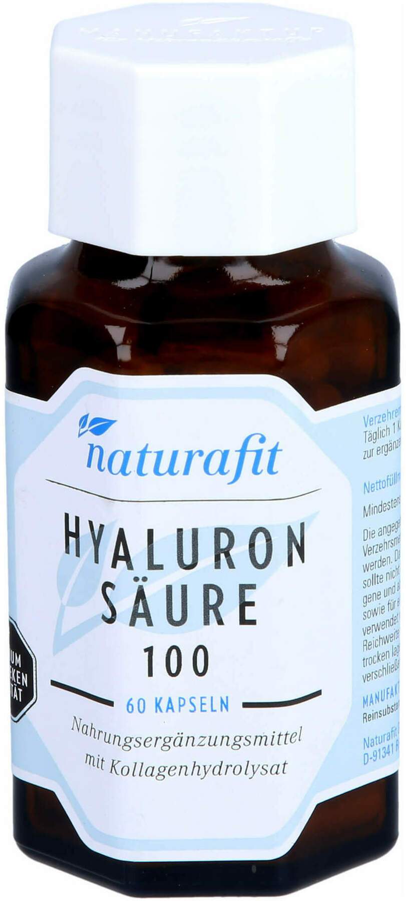 Naturafit Hyaluronsäure 100 Kollagenhydrolysat 60