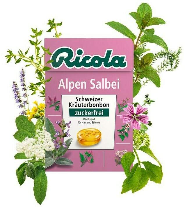 Ricola Box Alpen Salbei zuckerfrei 50 g