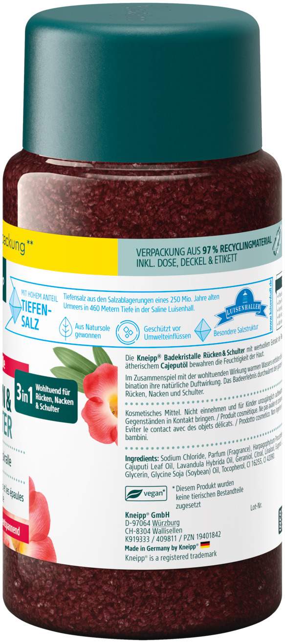 Kneipp Badekristalle Rücken & Schulter 600 G