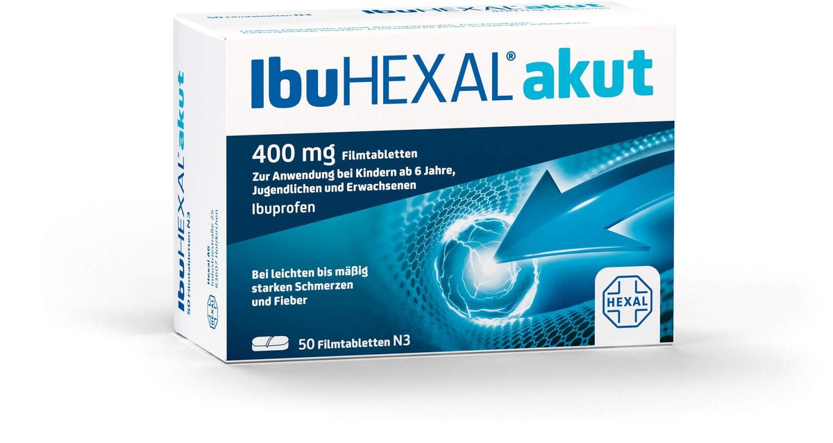 IbuHexal akut 400 mg 50 Filmtabletten