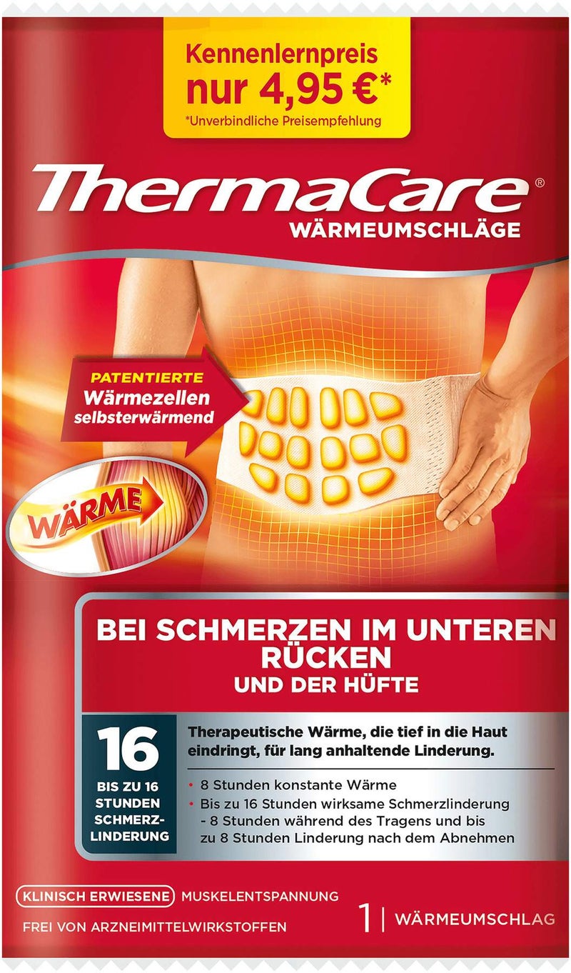 Thermacare Rückenumschläge S-XL 1 Stück