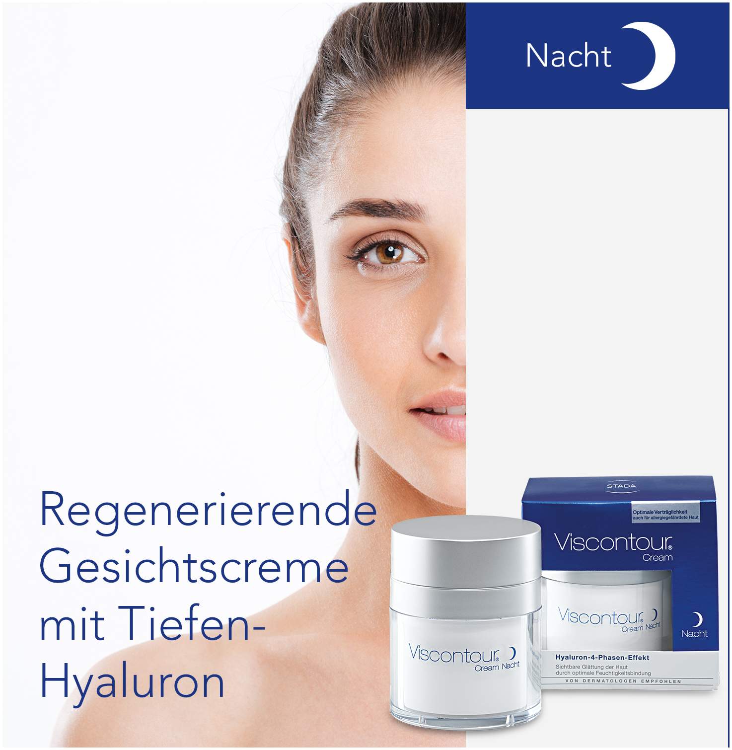 Viscontour Nachtcreme Mit Hyaluron 50 ml