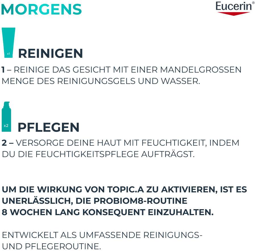 Eucerin DermoPure Clinical Probiom8 Routine-Set 1 Stück + gratis Eucerin Sun Gel - Creme Oil Control 20 ml