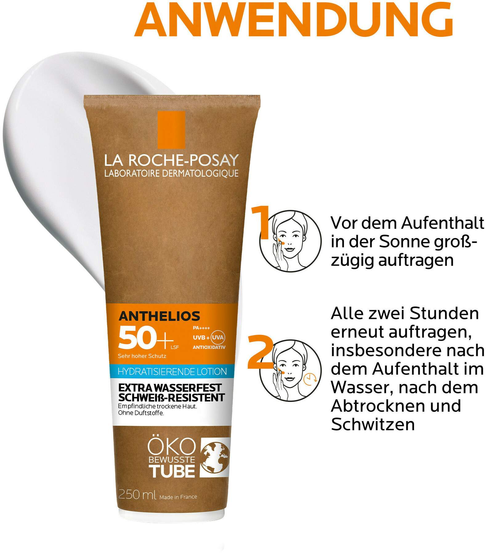 La Roche Posay Anthelios Milch LSF 50+ Papp-Tube 250 ml