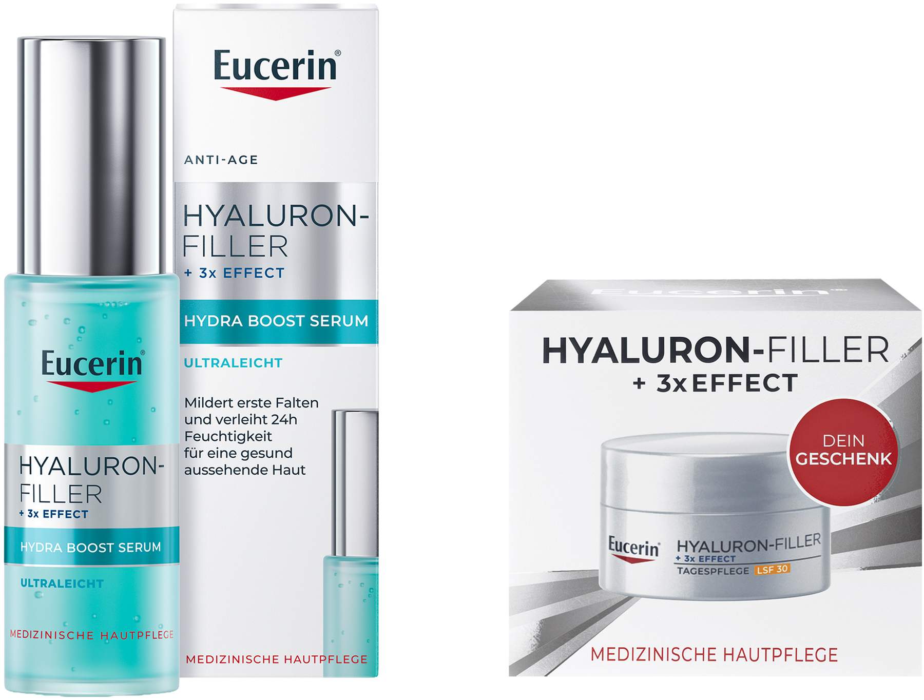 Eucerin Hyaluron-Filler Hydra Boost Serum 30 ml + gratis Eucerin Hyaluron Filler Effect Tag LSF30 20 ml