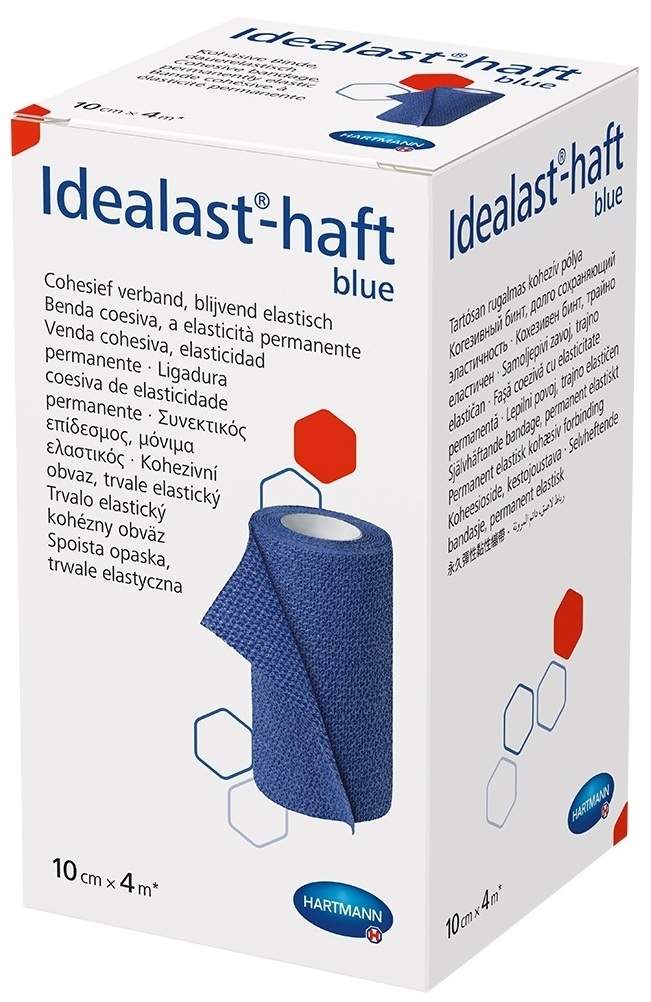 Idealast-Haft Color Binde 10cm X 4m Blau 1 Stück