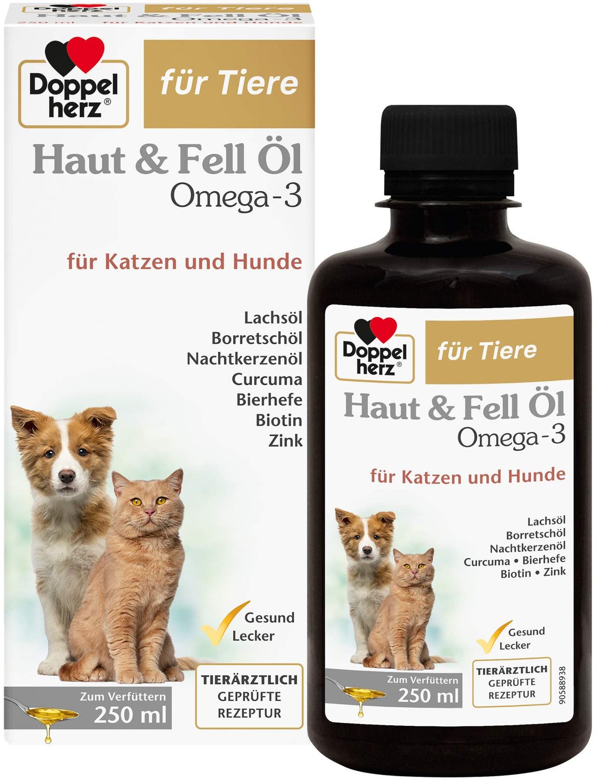 Doppelherz Haut & Fell Öl Für Katzen und Hunde 250 ml