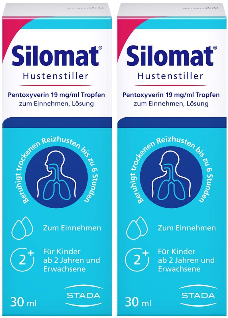 Silomat Hustenstiller Pentoxyverin 19mg 2 x 30ml Tropfen