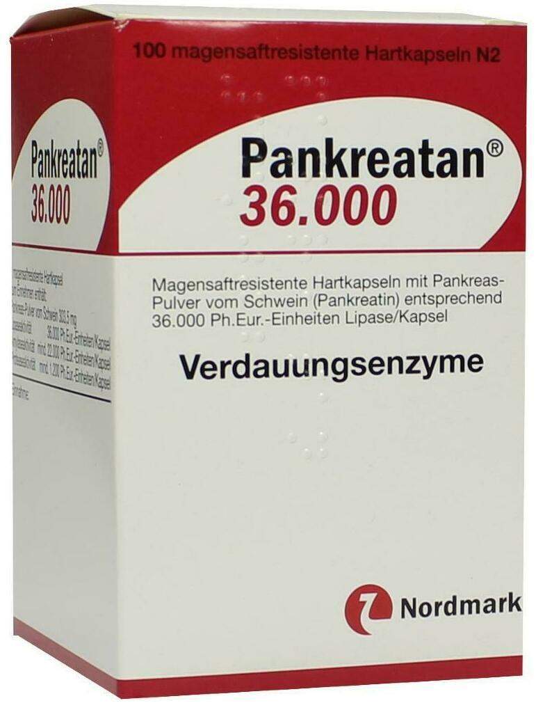 Pankreatan 36.000 100 Magensaftresistente Kapseln