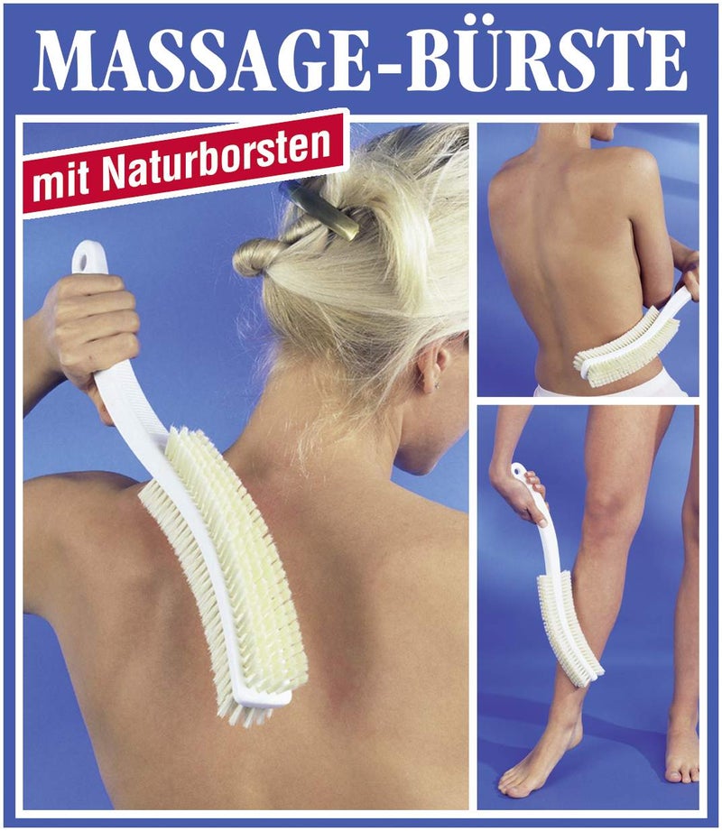 Massagebürste mit Naturhaarborsten