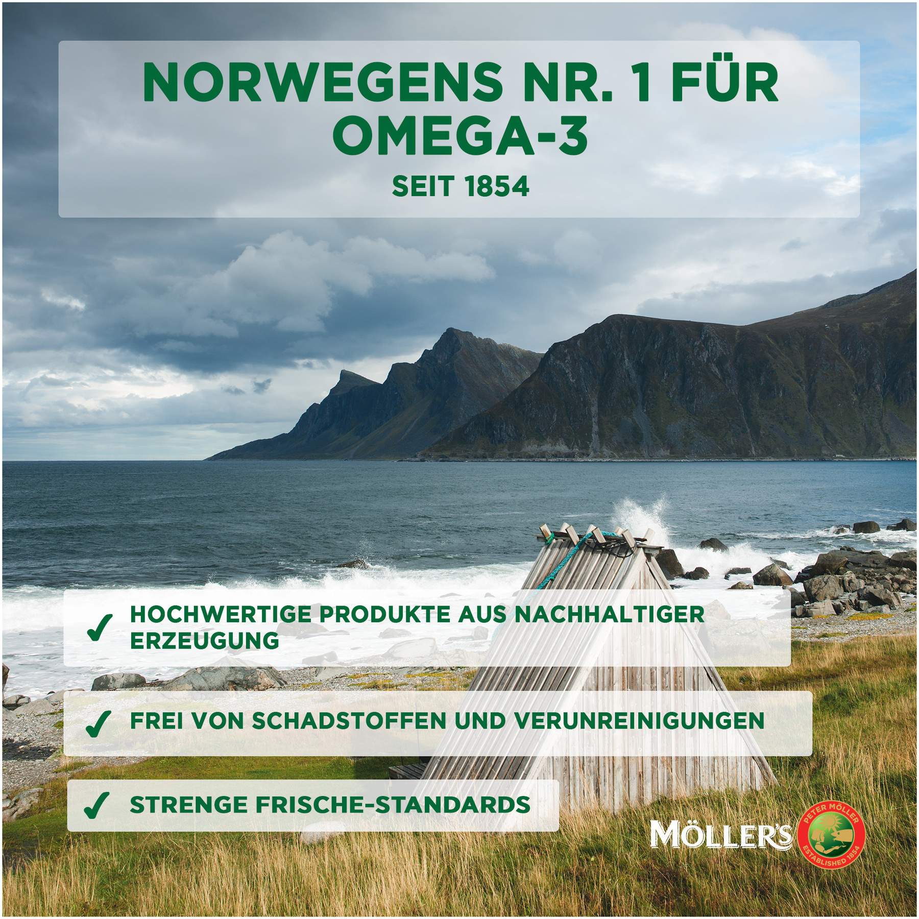 Möller s Omega-3 Kapseln Hochdosiert 60 Stück