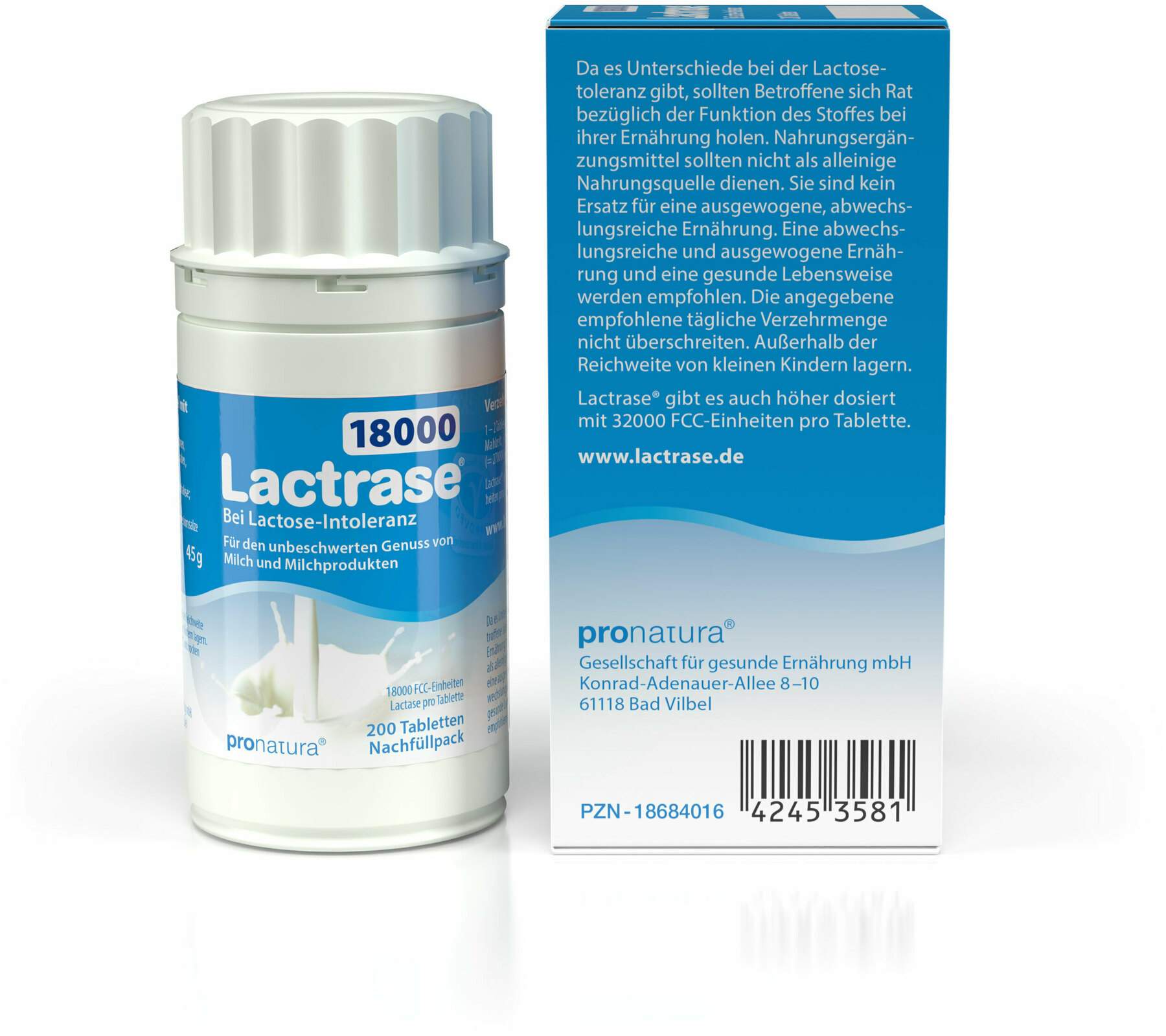 Lactrase 18.000 Fcc 200 Tabletten