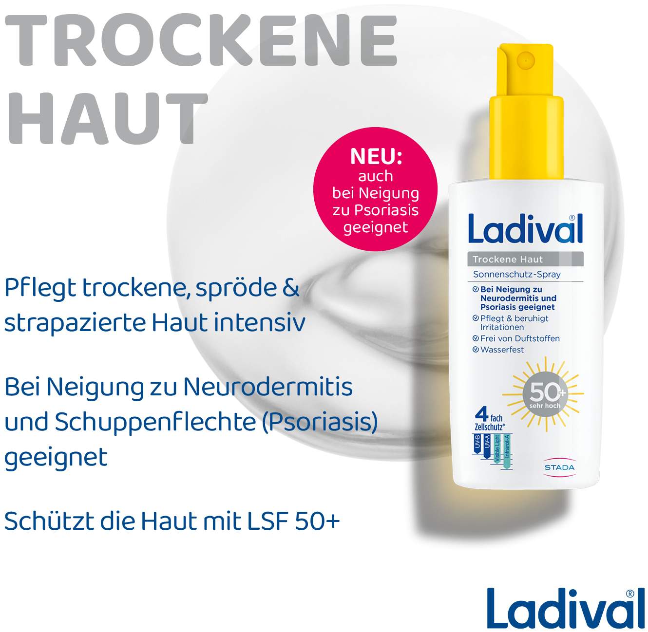 Ladival trockene Haut Sonnenschutz LSF 50+ 150 ml