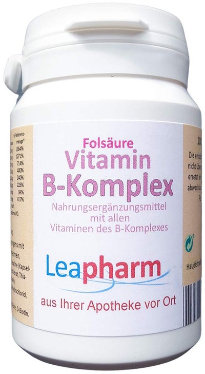 Folsäure Vitamin B Komplex Kapseln  100 Stück