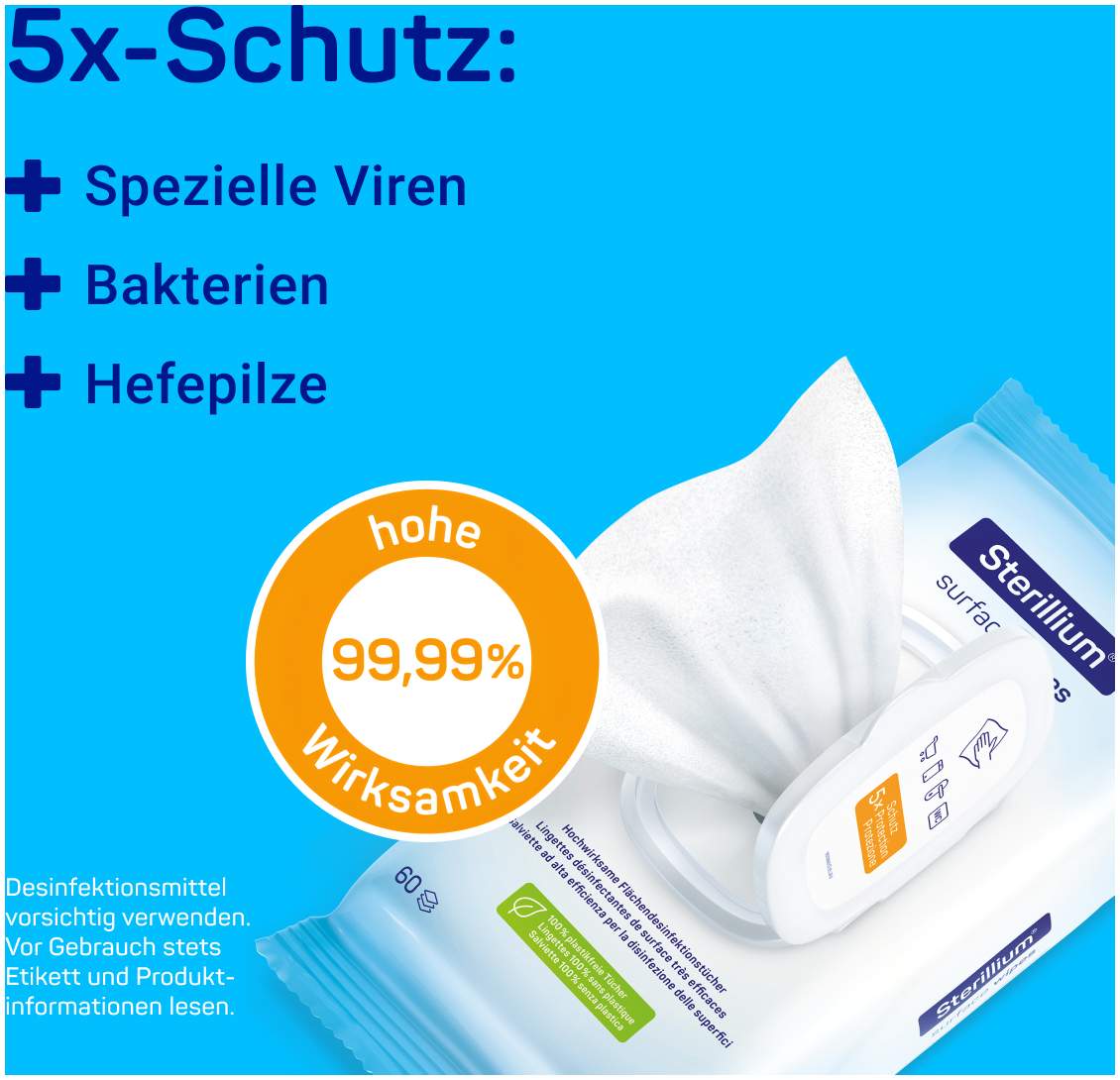Sterillium Surface Wipes 60 Tücherendesinfektio