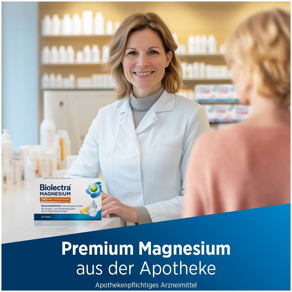 Biolectra Magnesium 365 mg fortissimum Zitronengeschmack 40 Brausetabletten