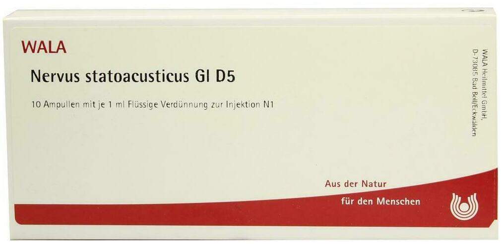 Wala Nervus Statoacusticus Gl D5 10 X 1 ml Ampullen