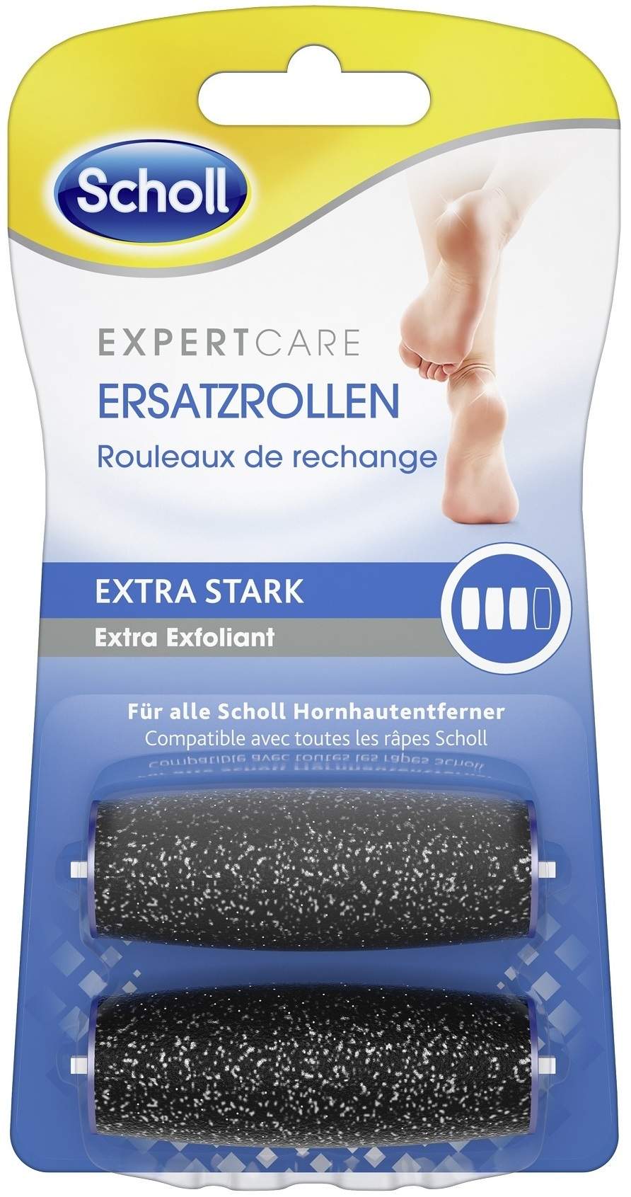 Scholl Velvet Smooth Pedi Wet & Dry 2 Ersatzrollen Extra Stark...