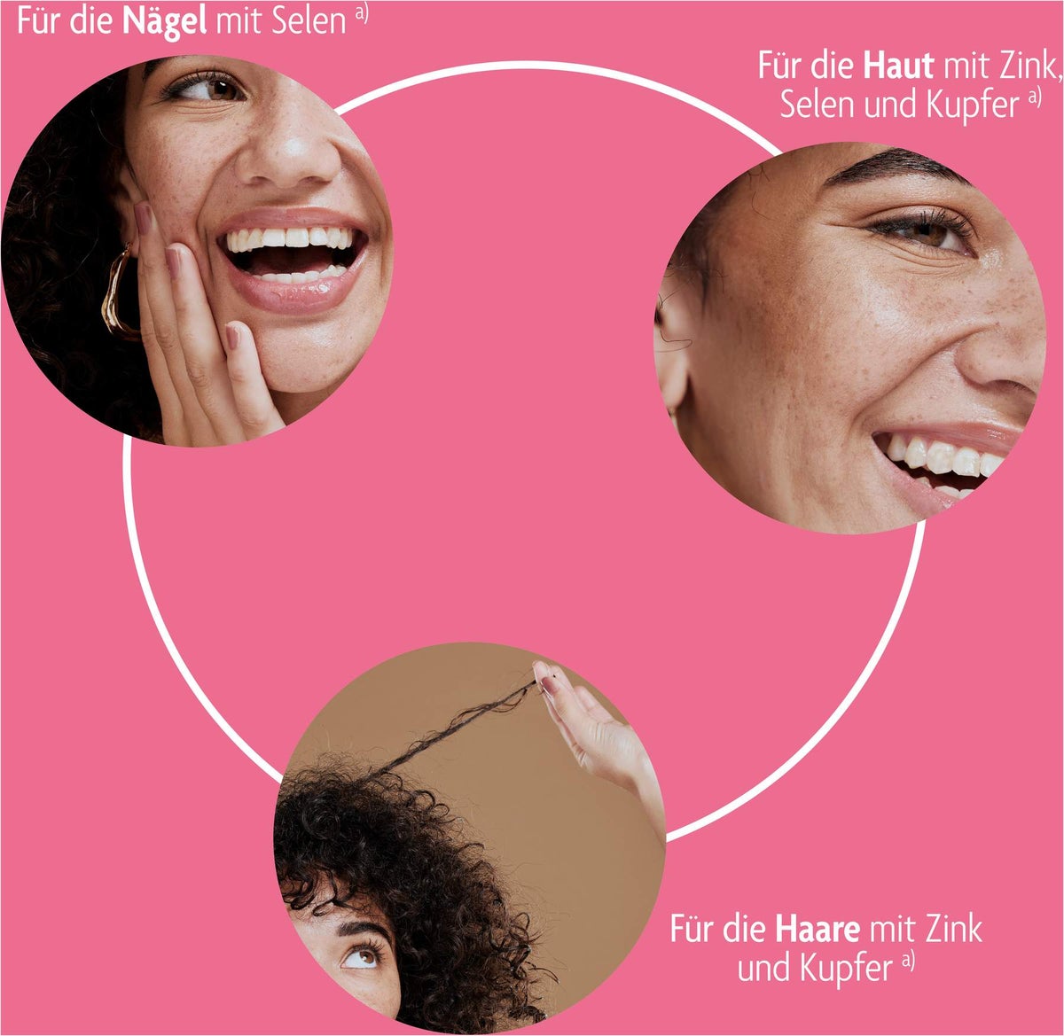Haut-Haare-Nägel Gums 50 Stück