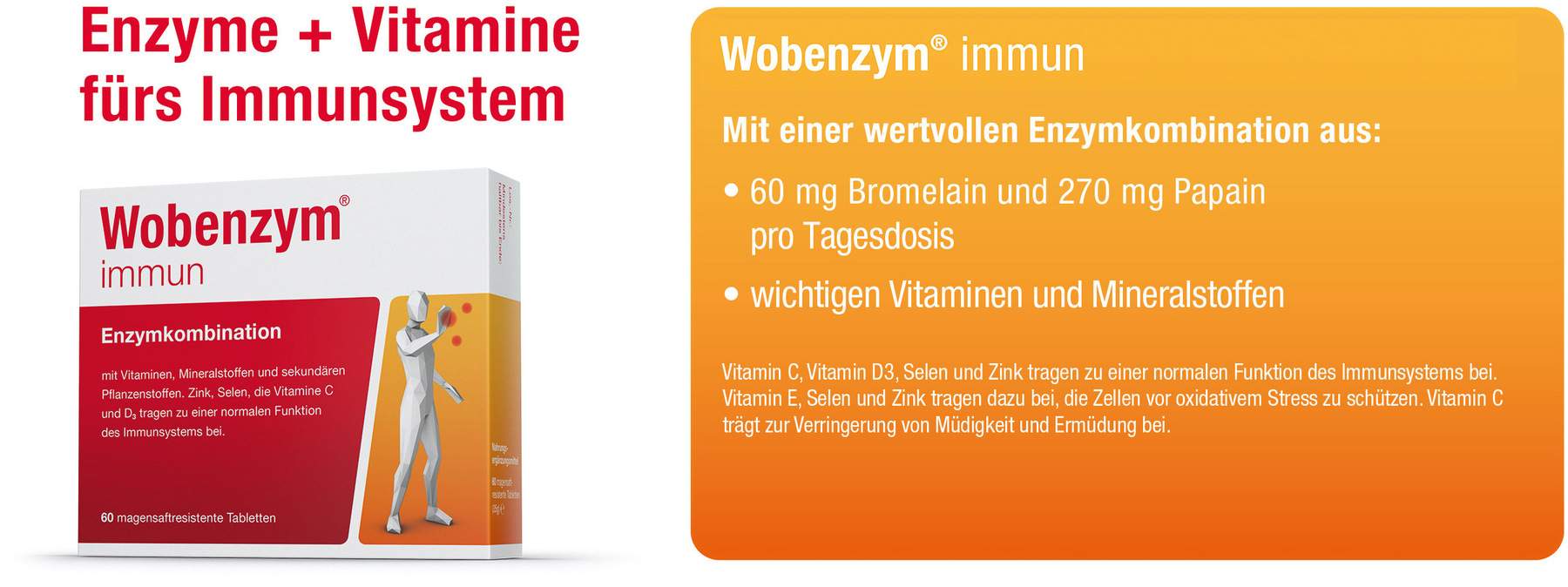 Wobenzym immun 60 Tabletten