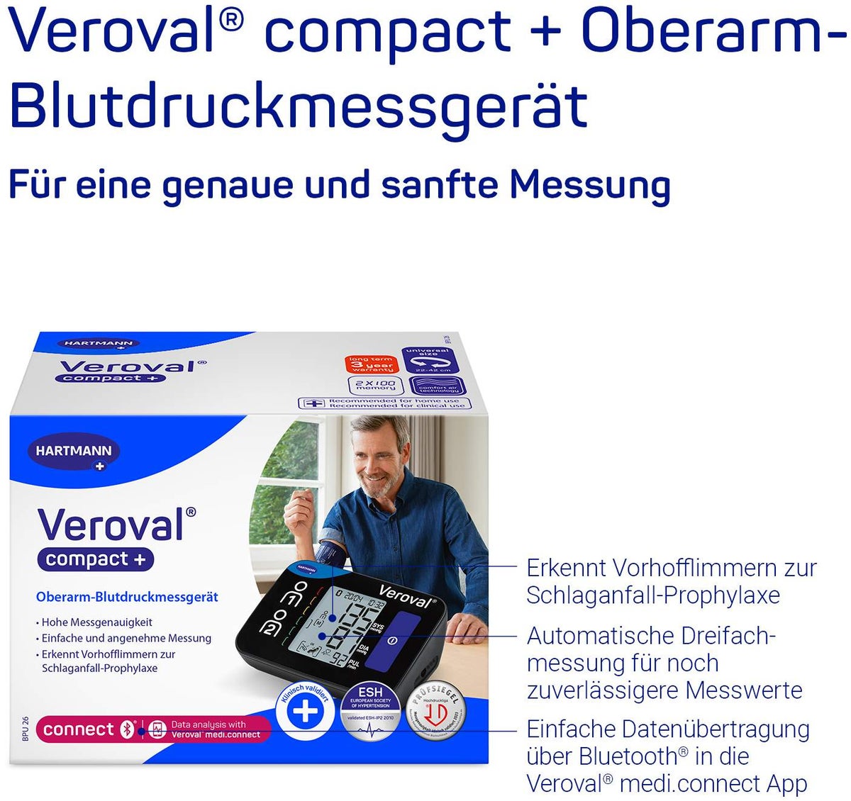 Veroval Compact Plus Oberarm - Blutdruckmessgerät