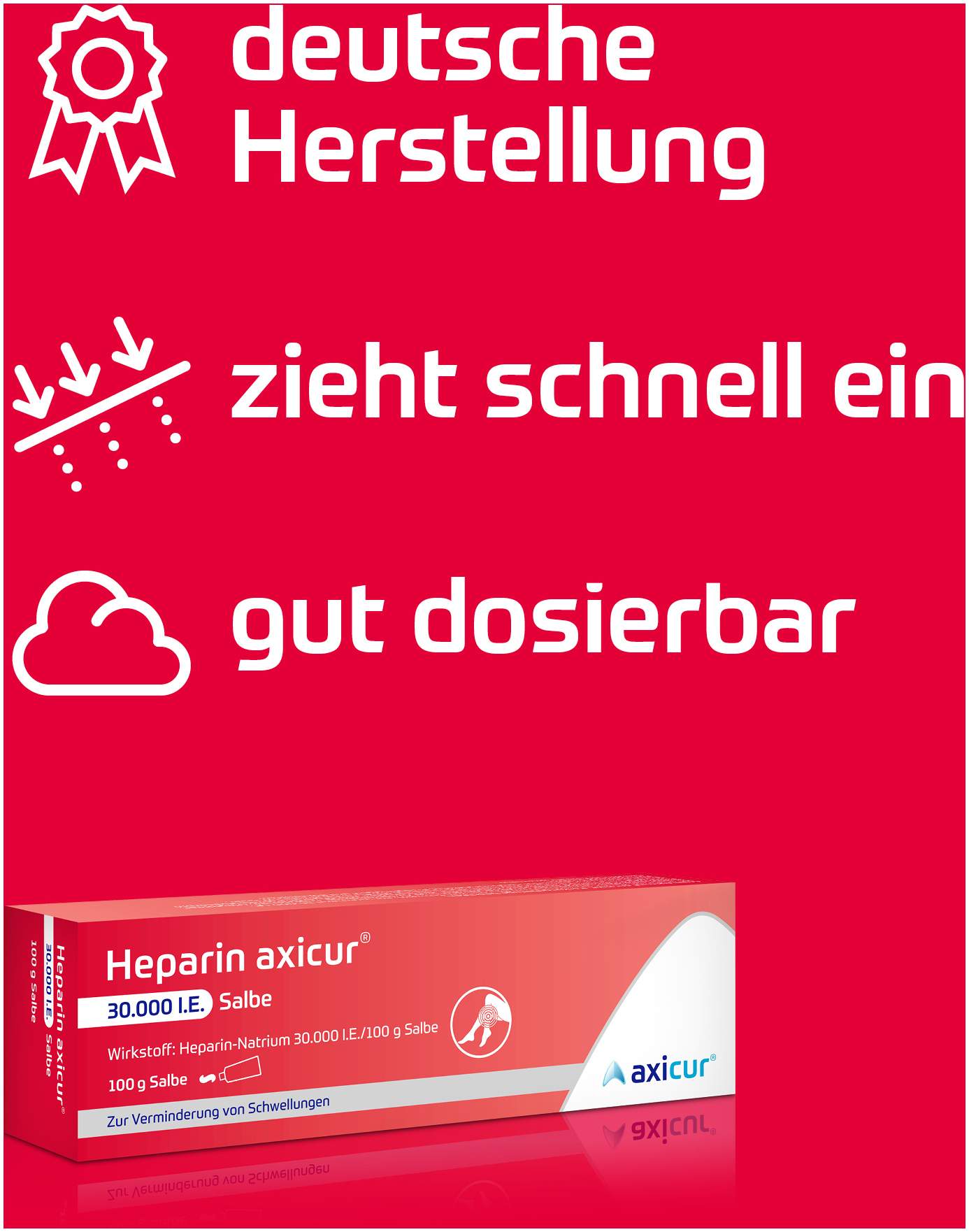 Heparin Axicur 30.000 I.E. Salbe 100 G