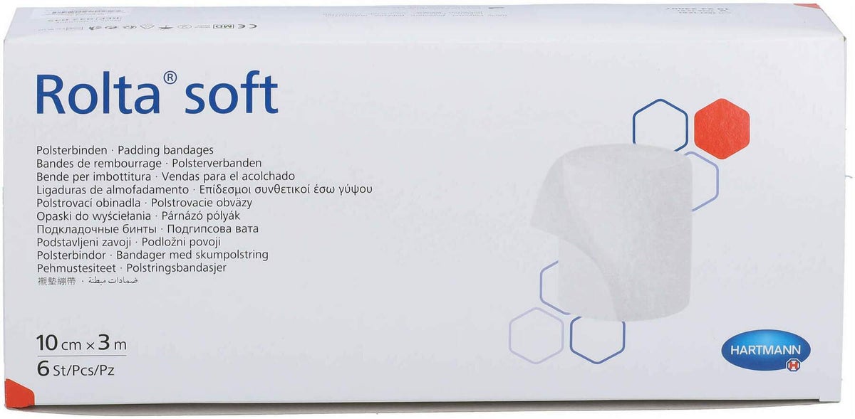 Rolta Soft Synth.-Wattebinde 10 cm X 3 M 6 Stück
