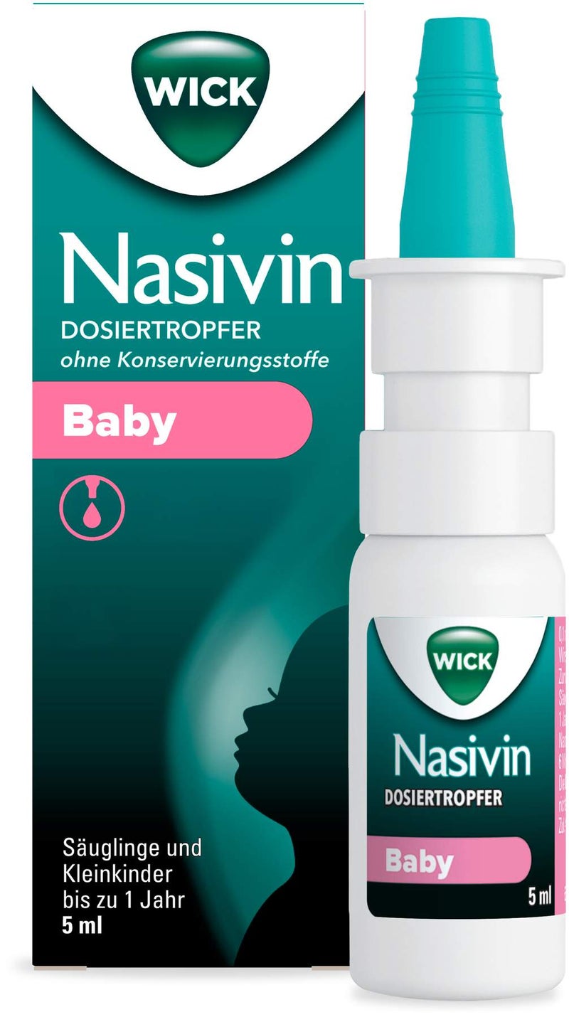 WICK Nasivin Dosiertropfer Baby ohne Konservierungsstoffe 5 ml