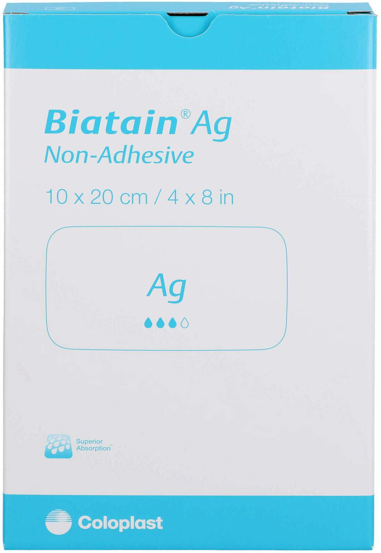 Biatain AG Schaumverband 10 X 20 cm Nicht Haftend 5 Stück