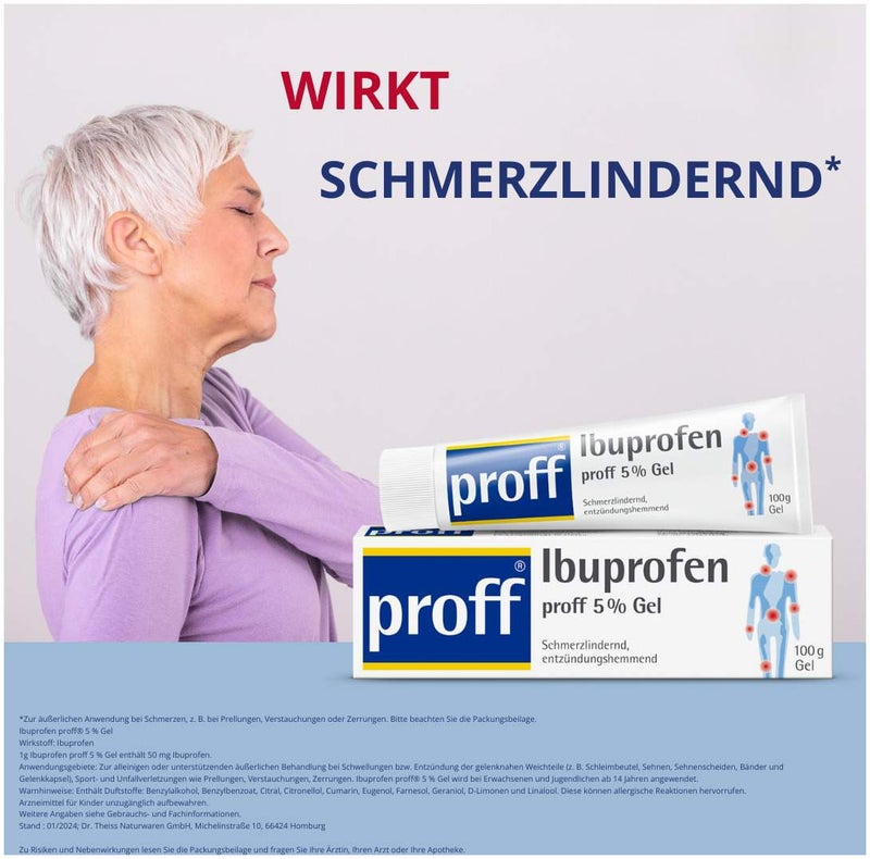 Ibuprofen proff 5% Gel 100 g