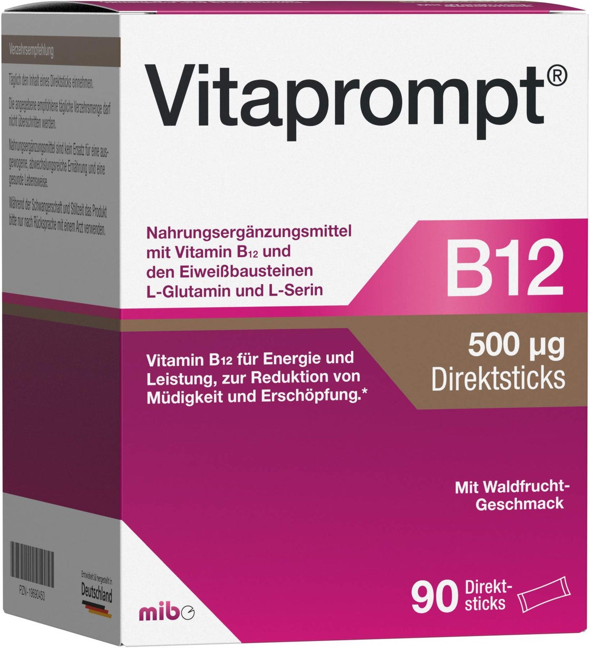 Vitaprompt B12 500 µg Direktsticks 90 Stück
