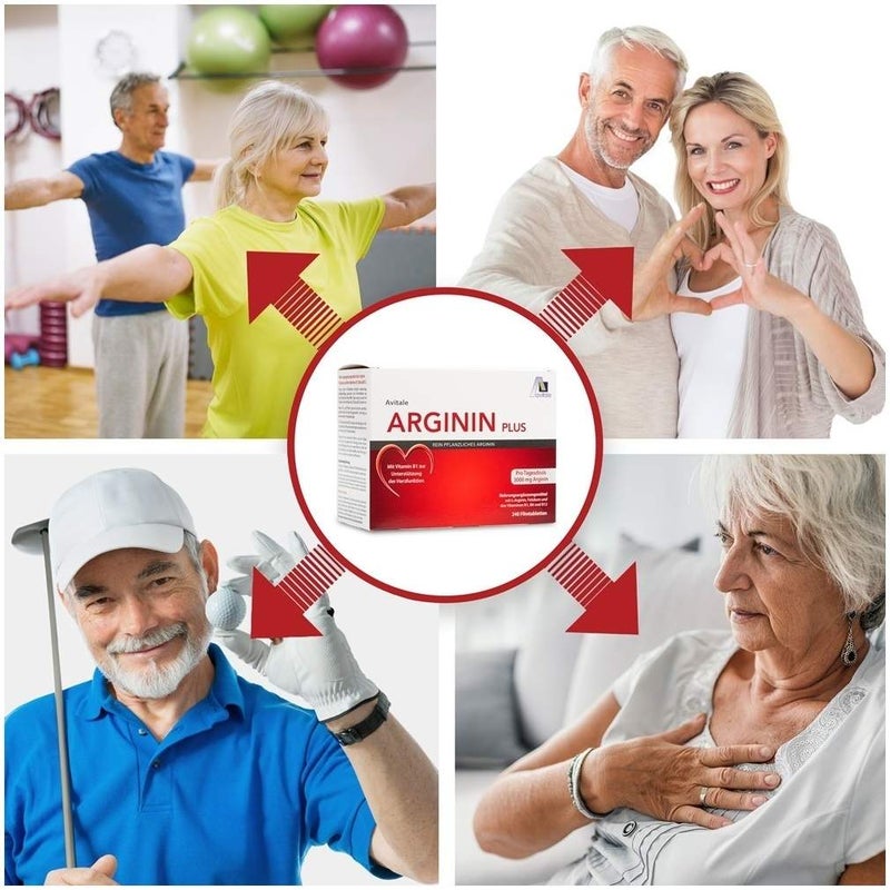 Arginin plus Vitamin B1+B6+B12+Folsäure 240 Filmtabletten