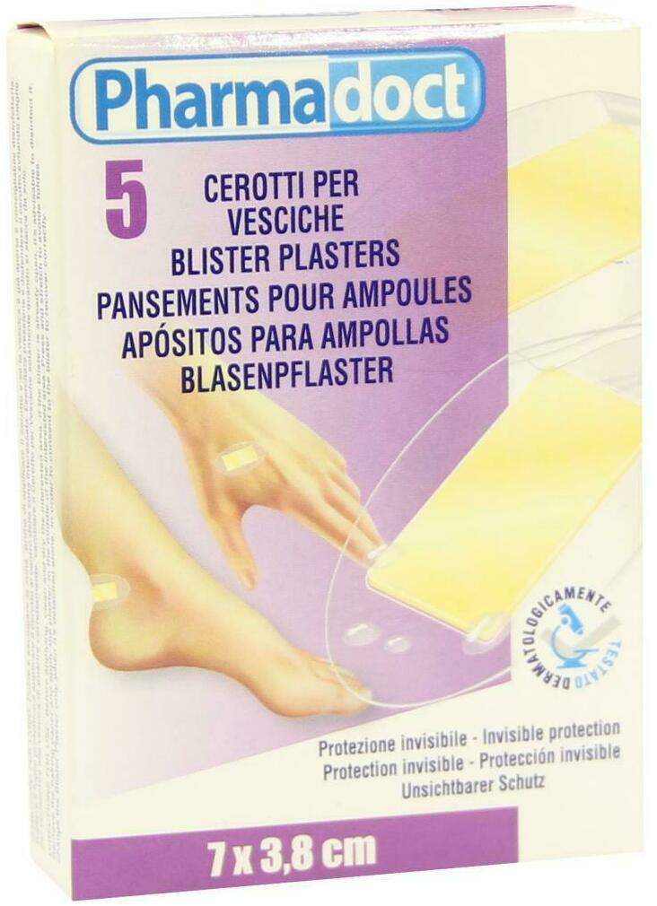 Blasenpflaster 7 X 3,8 cm Hydrocolloid  5 Pflaster