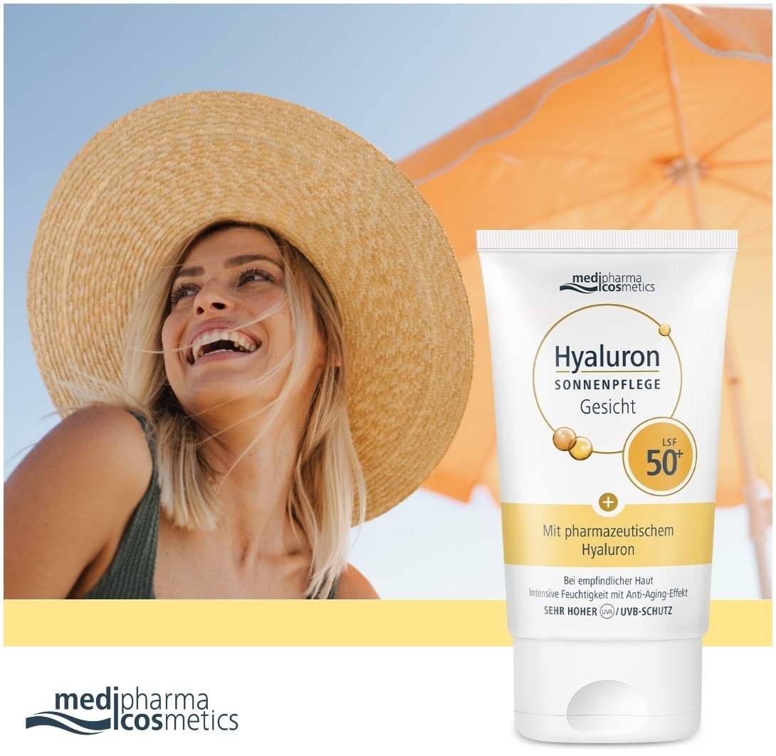 medipharma cosmetics Hyaluron Sonnenpflege Gesicht LSF 50+ 50 ml Creme