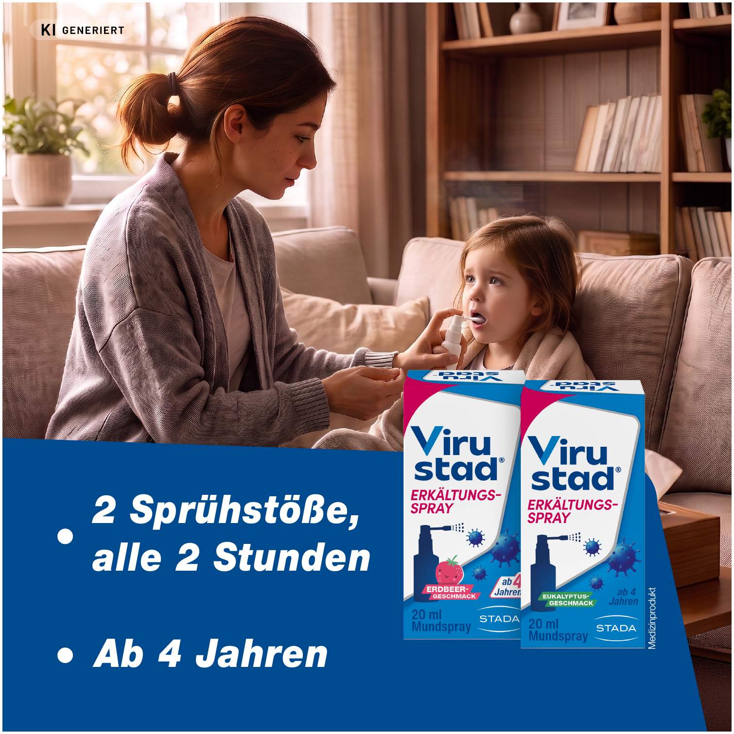 Virustad Erkältungsspray Erdbeere Spray 20 ml
