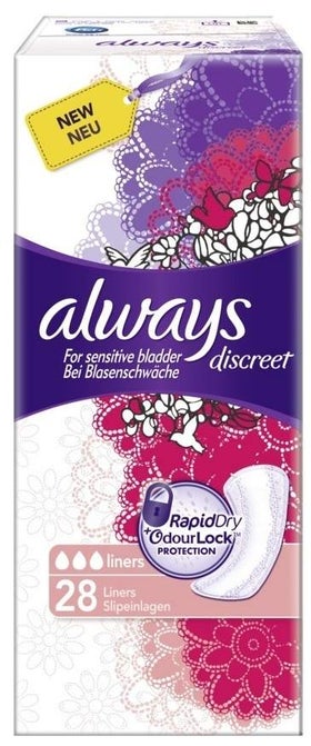 Always Discreet Inkontinenz Liner 28 Binden