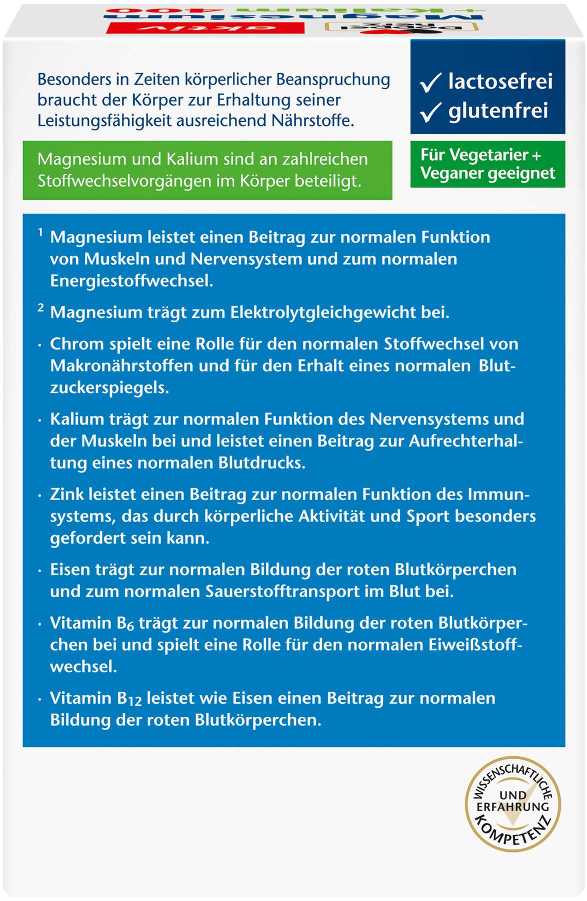 Doppelherz Aktiv Magnesium + Kalium 60 Tabletten