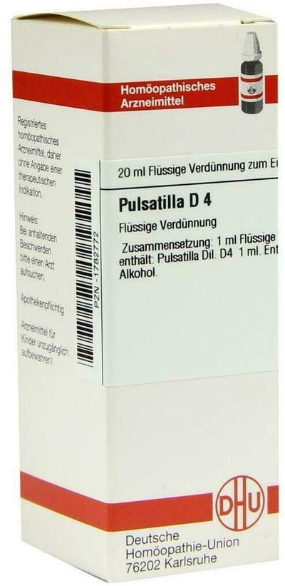 Dhu Pulsatilla D4 Dilution 20 ml