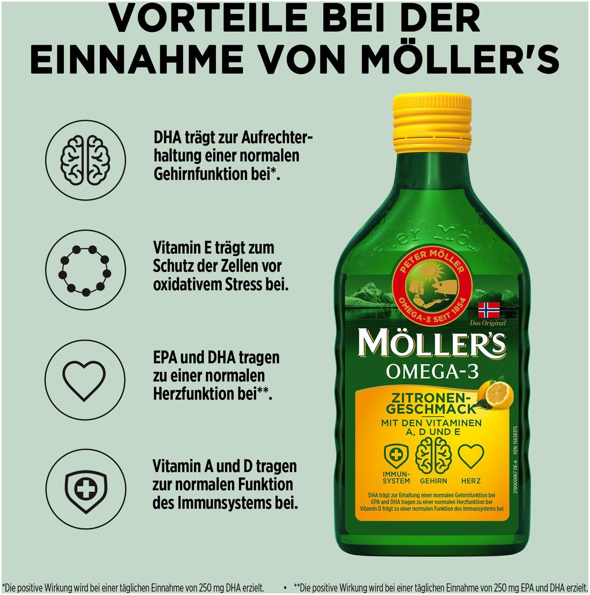 Möller s Omega-3 Zitrone Öl 500 ml
