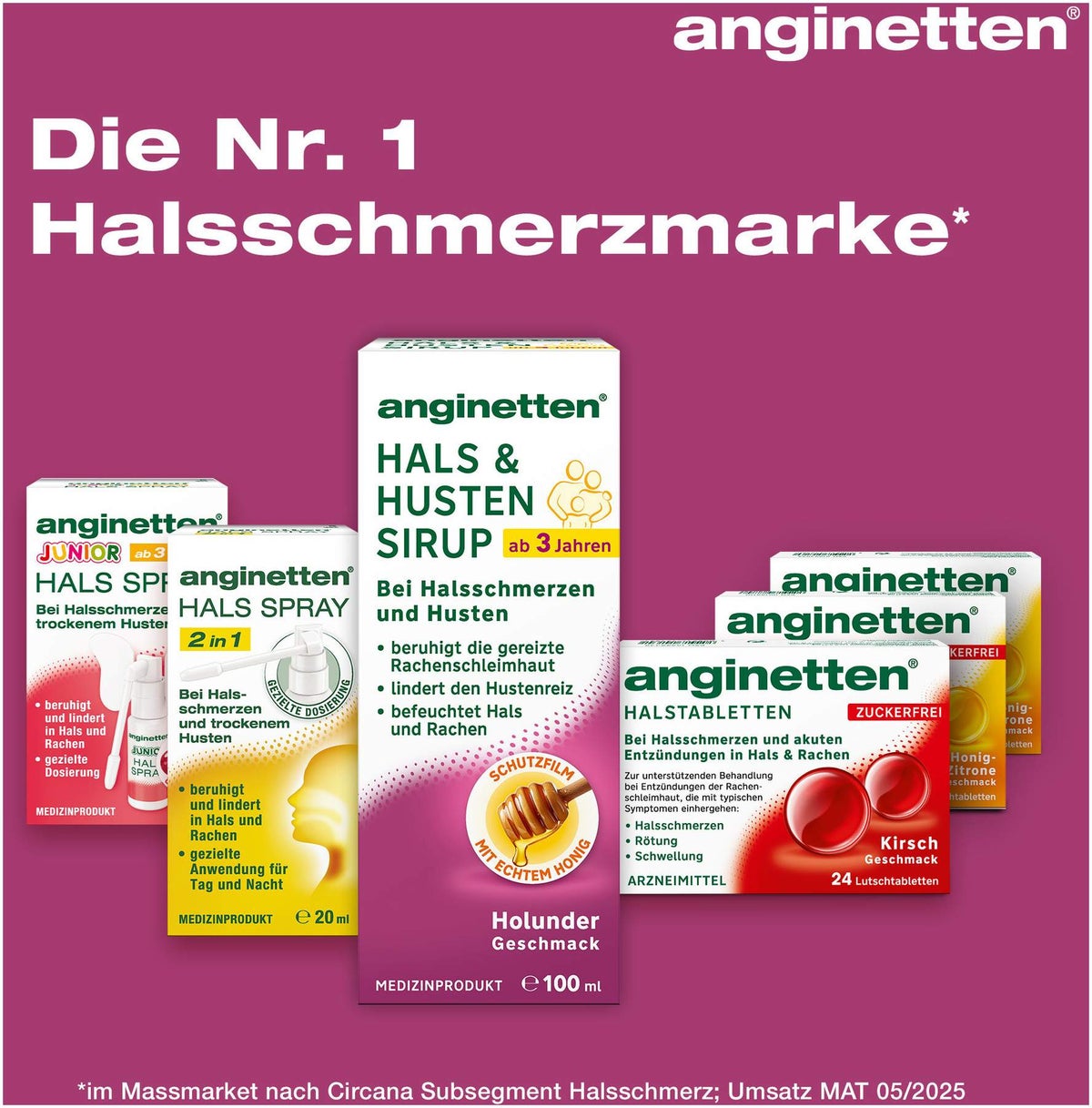 Anginetten Hals & Husten Sirup 100 ml