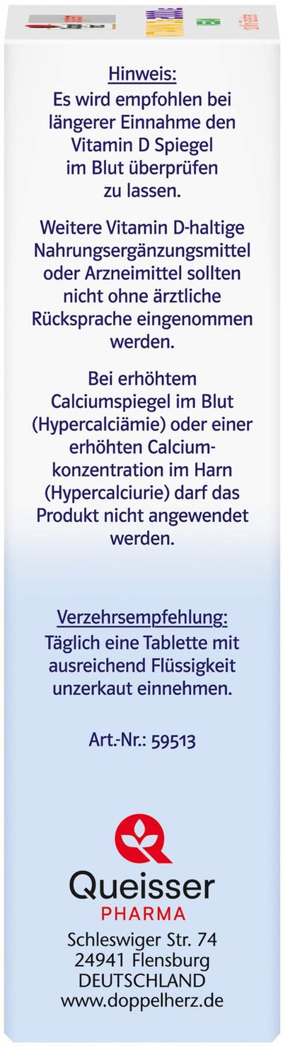 Doppelherz Vitamin D3 2000 I.E. Vegan 120 Tabletten