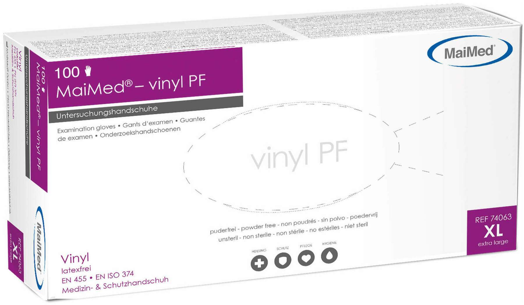 Maimed Vinyl Pf Unt.Handsch.Unsteril Gr.Xl